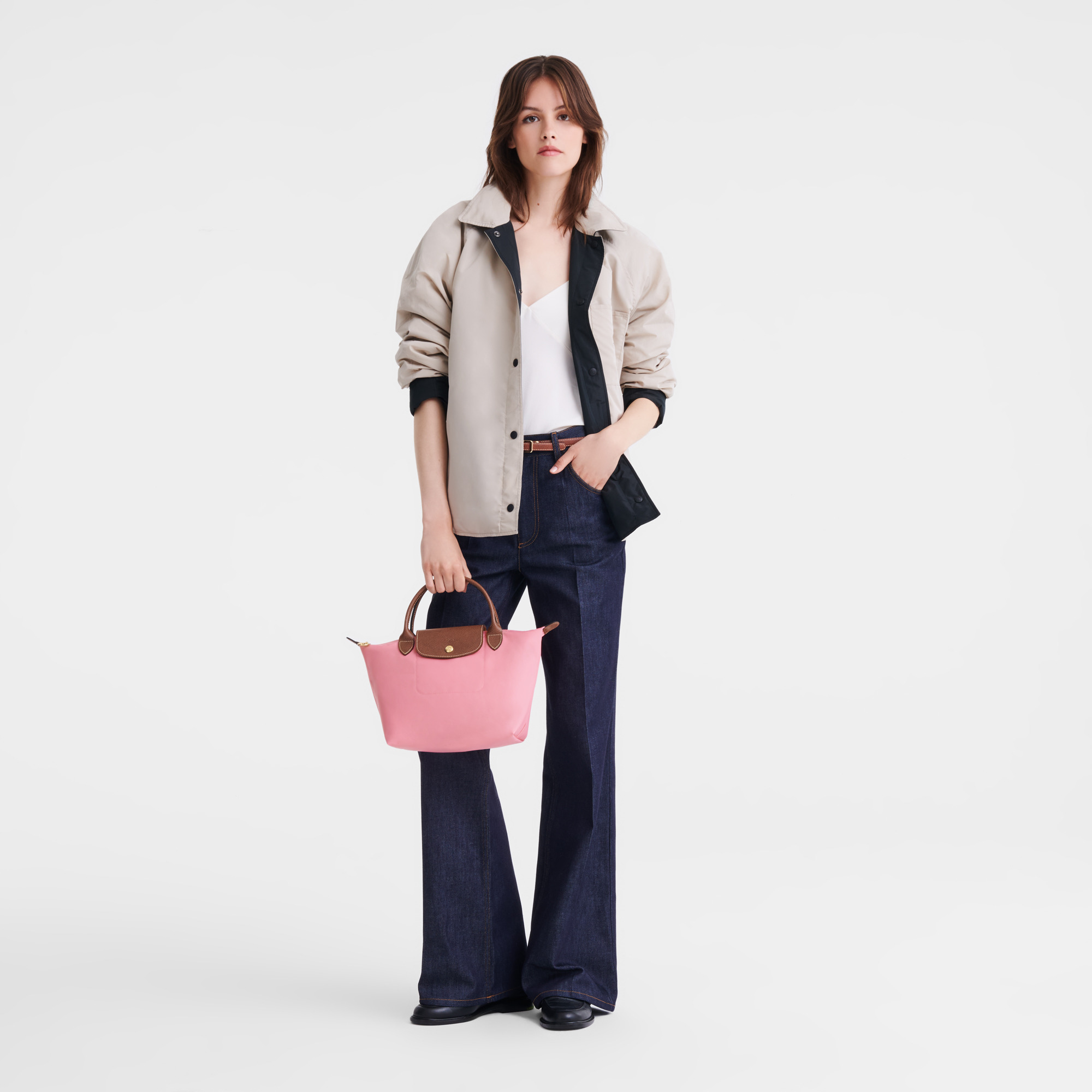 Le Pliage Original S Handbag Marshmallow - Recycled canvas - 2