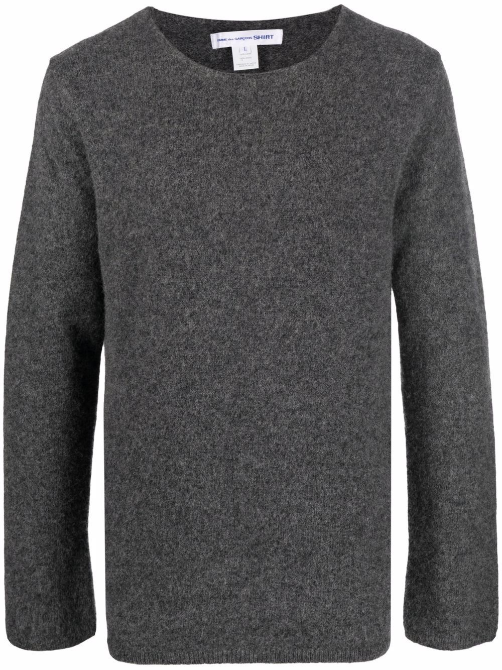 crew-neck wool jumper - 1