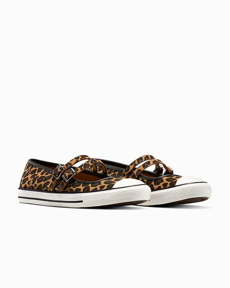 Chuck Taylor All Star Dainty Mary Jane Leopard Suede 5