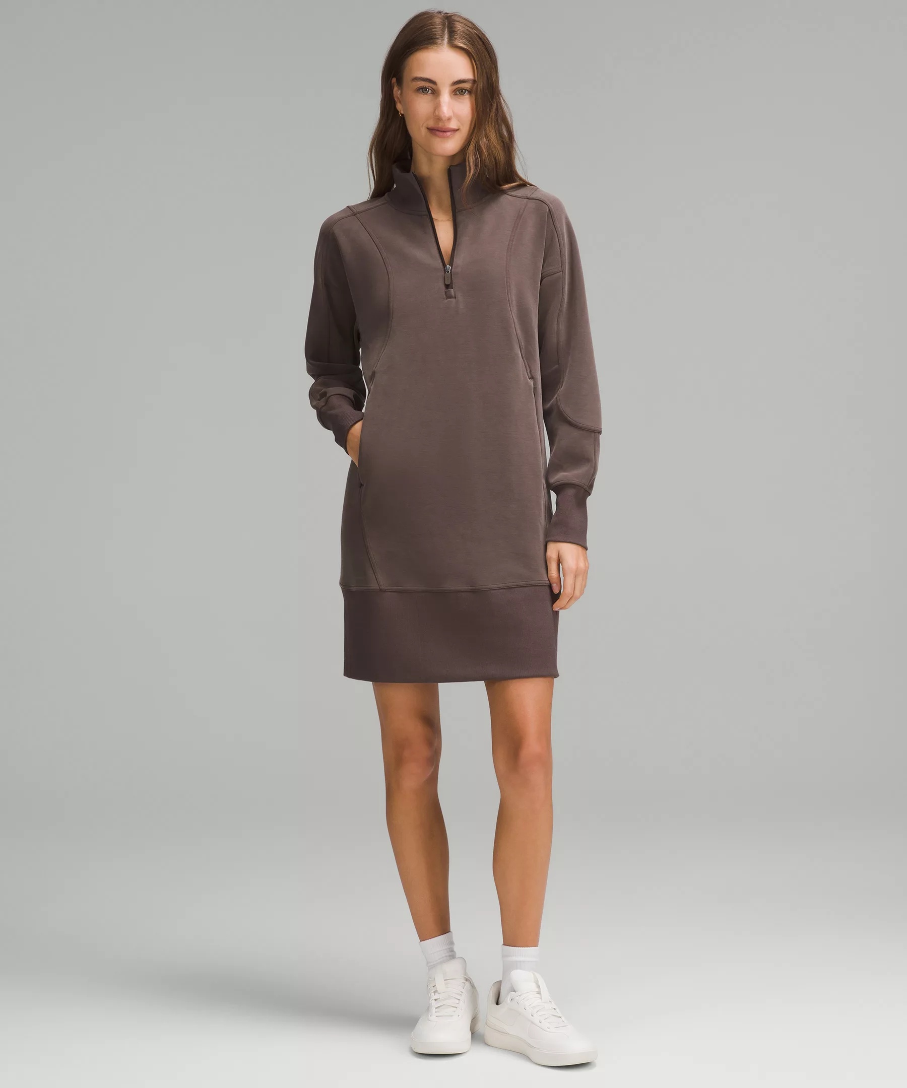 Softstreme Long-Sleeve Half-Zip Dress - 1