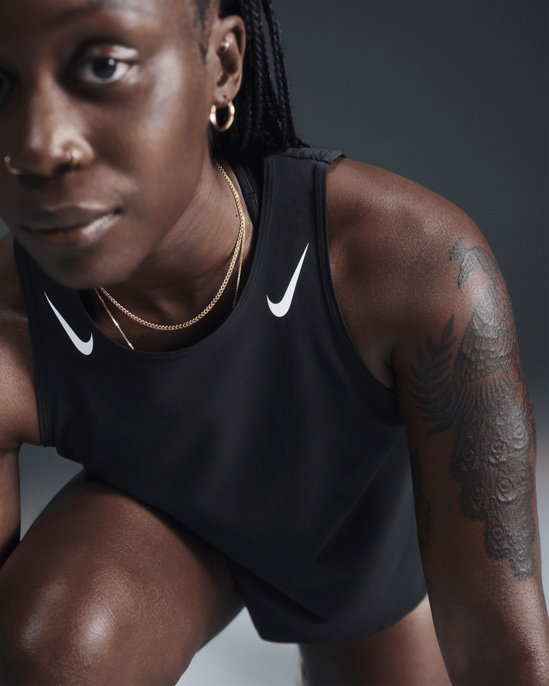 Nike Nike AeroSwift Women's Dri-FIT ADV Cropped Running Tank Top outlook