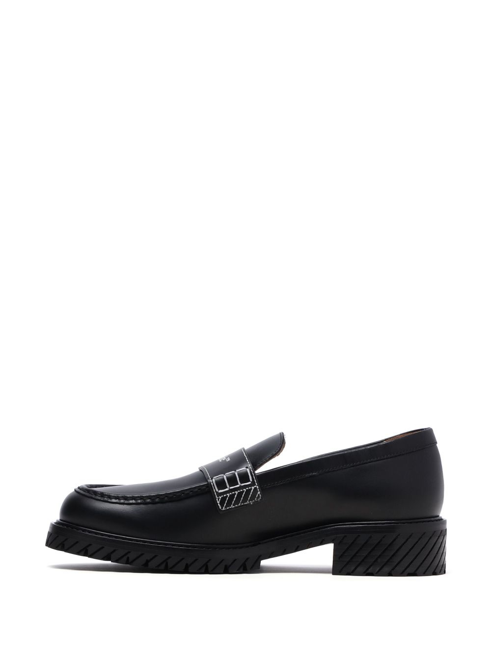 logo-print loafers - 5