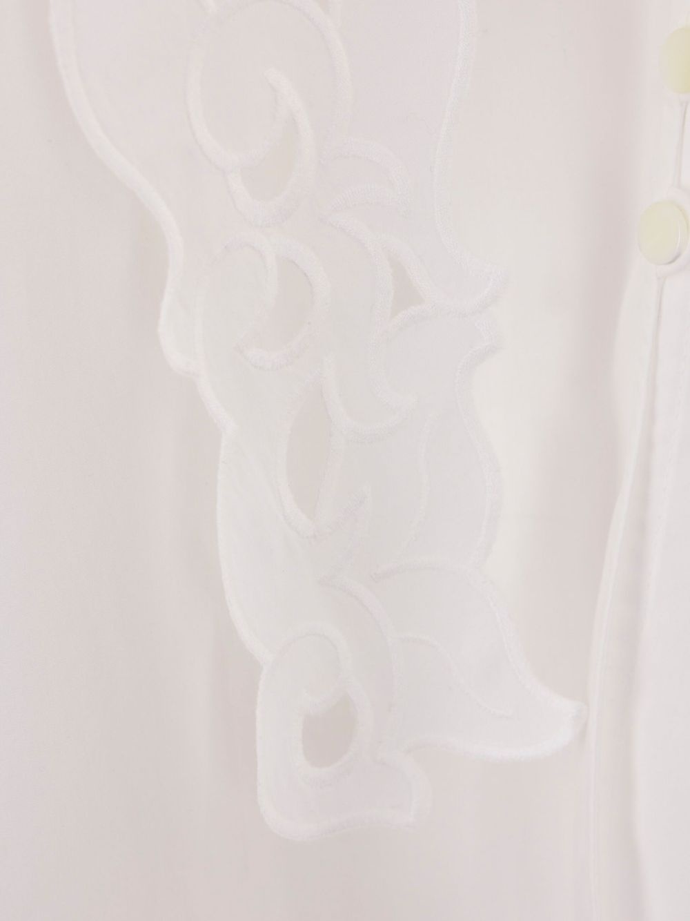 embroidered lavallière shirt - 5