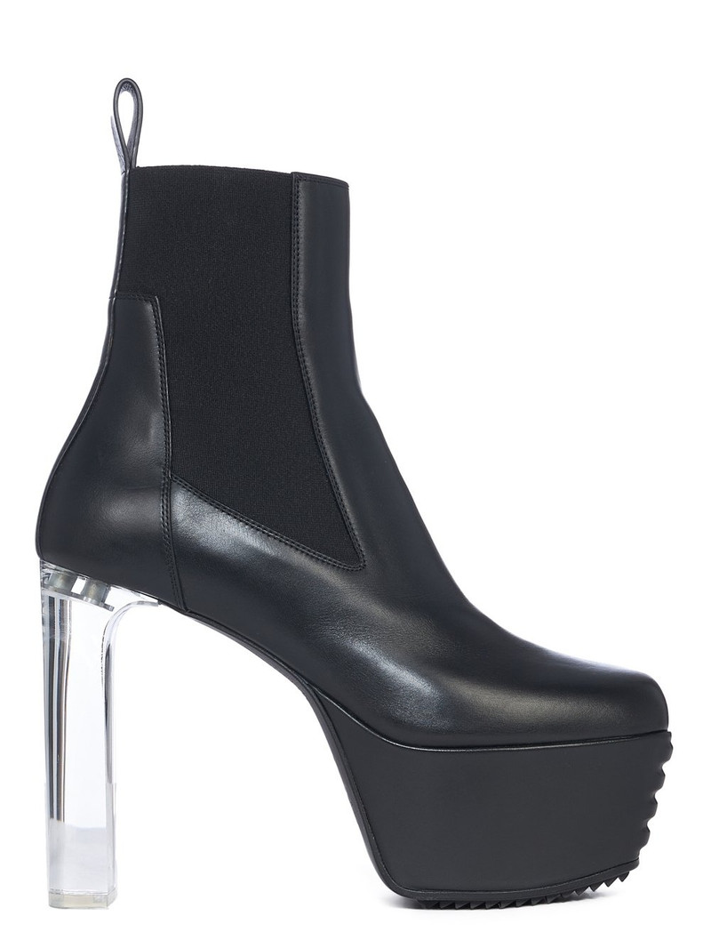 Minimal Grill Beatle leather platform ankle boots - 1