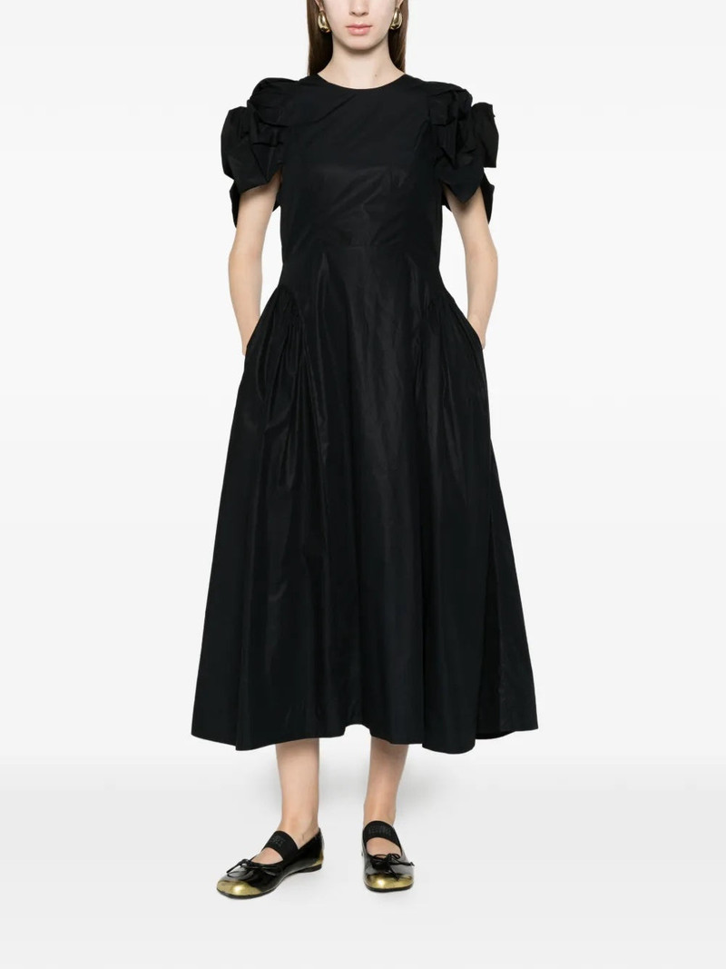 Simone Rocha ROSE PUFF SLEEVE HIP DRESS - BLACK outlook