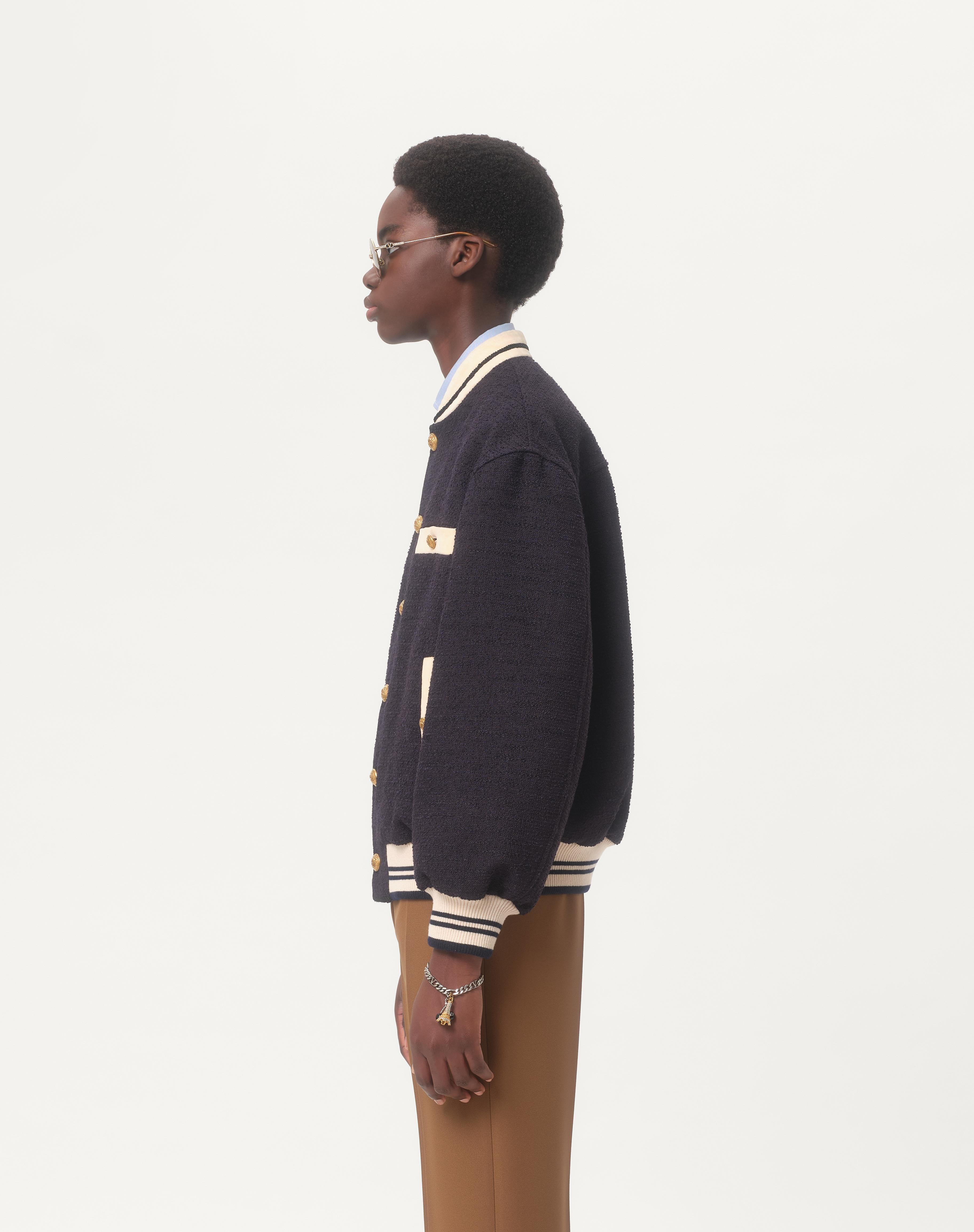 COTTON TWEED BOMBER - 6