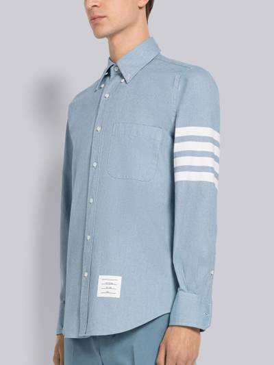 Thom Browne Flannel 4-Bar Straight Fit Shirt outlook