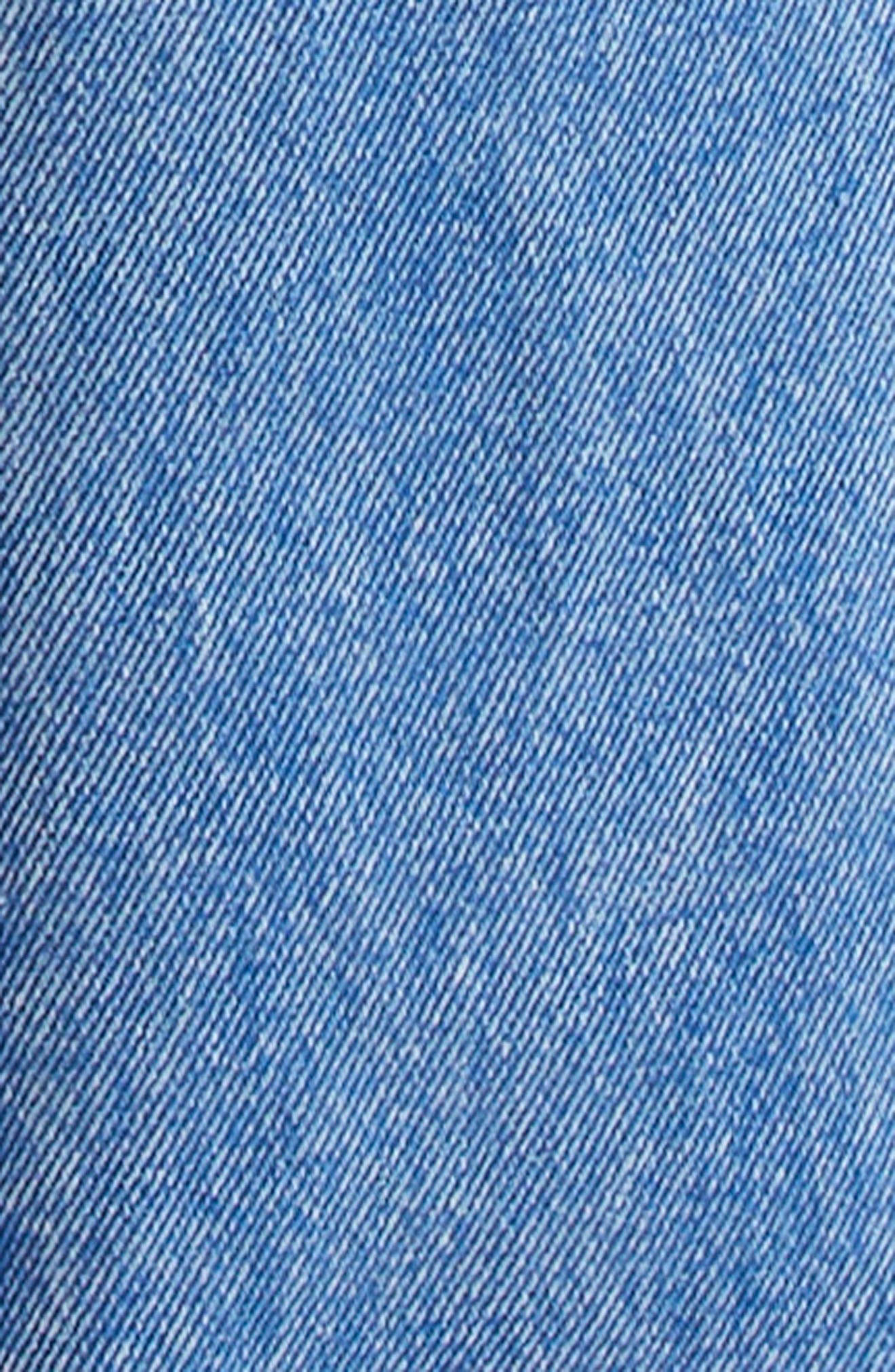 Marni Stonewashed Oragnic Cotton Wide Leg Jeans in Cobalt at Nordstrom - 7