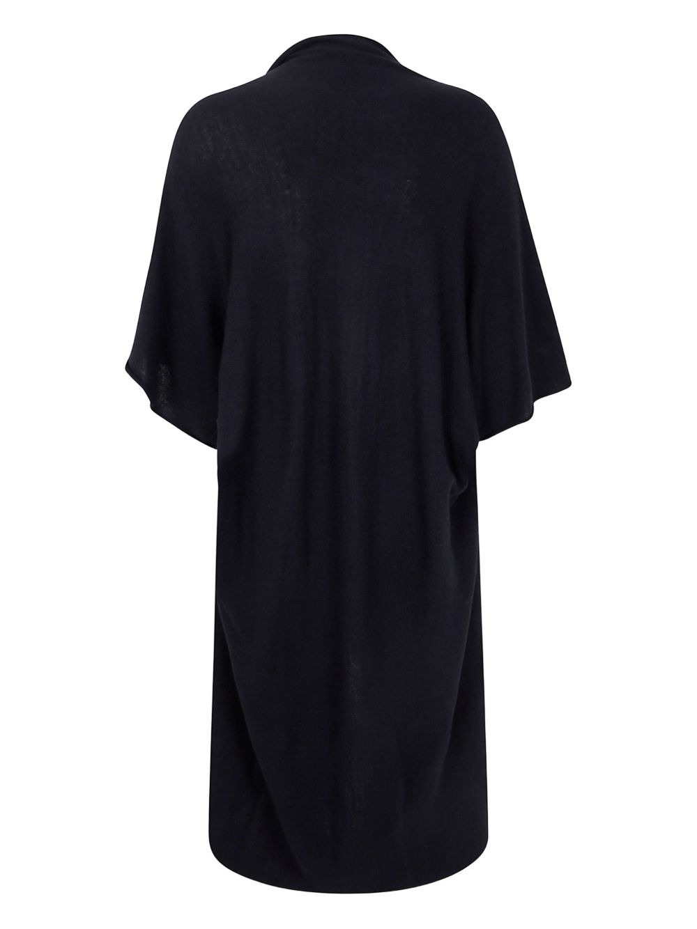 short-sleeve draped cardigan - 2