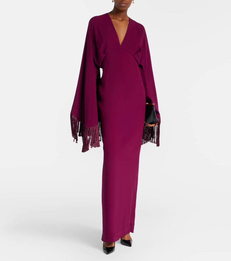 Taller Marmo Magnifique fringed gown outlook