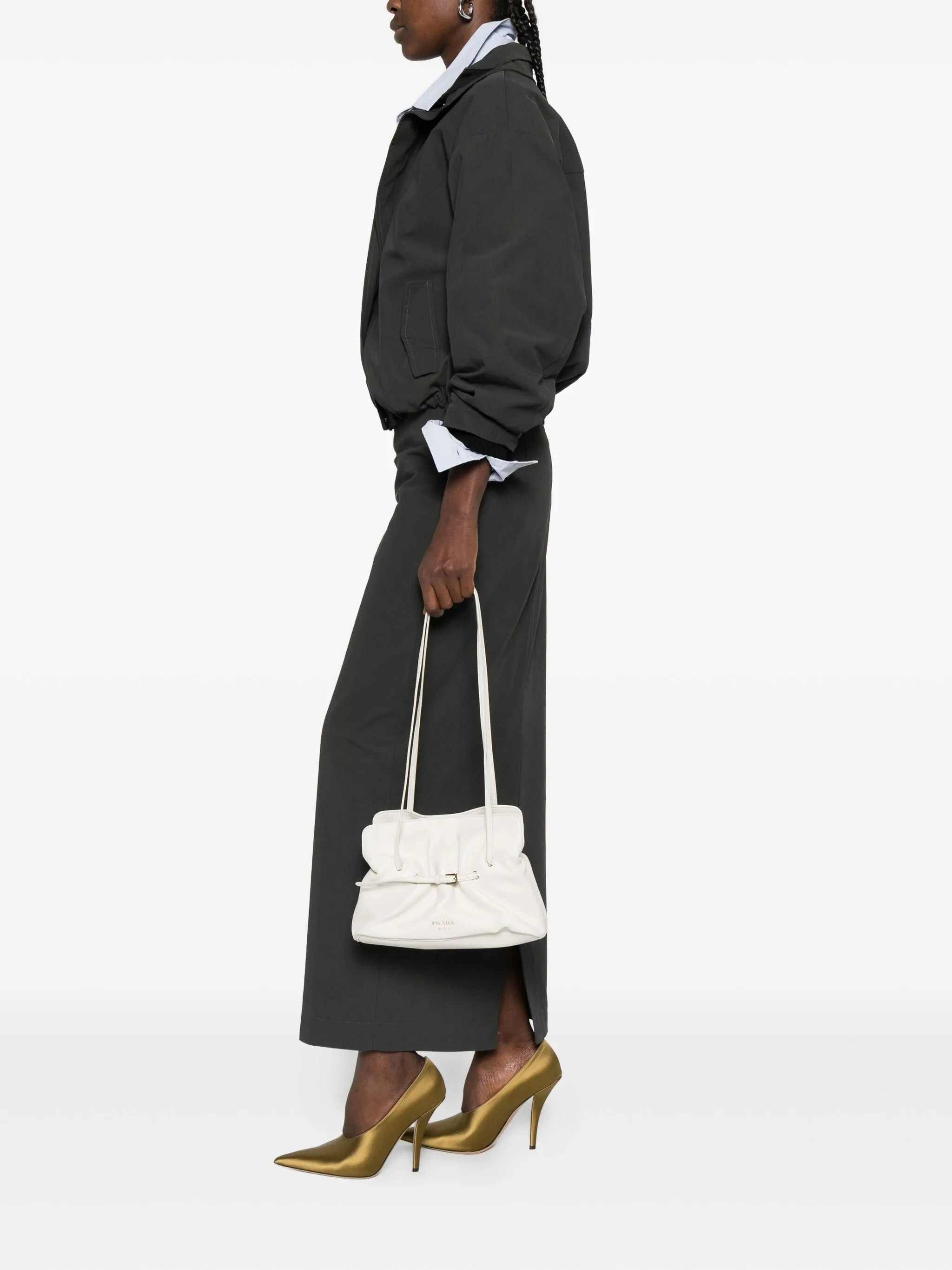 Prada Small Dada Buckle Shoulder Bag - 3