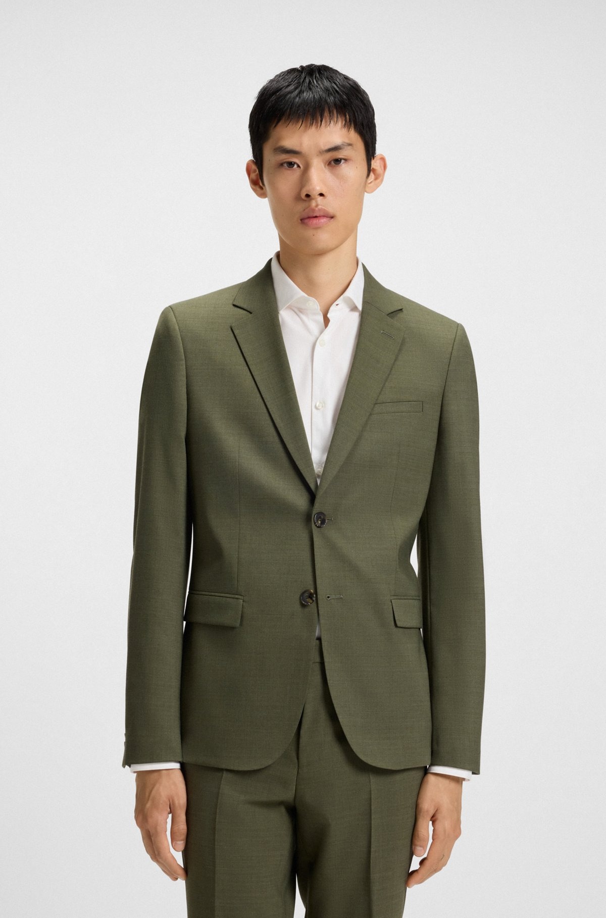 EXTRA-SLIM-FIT SUIT JACKET IN PERFORMANCE-STRETCH DOBBY - 2