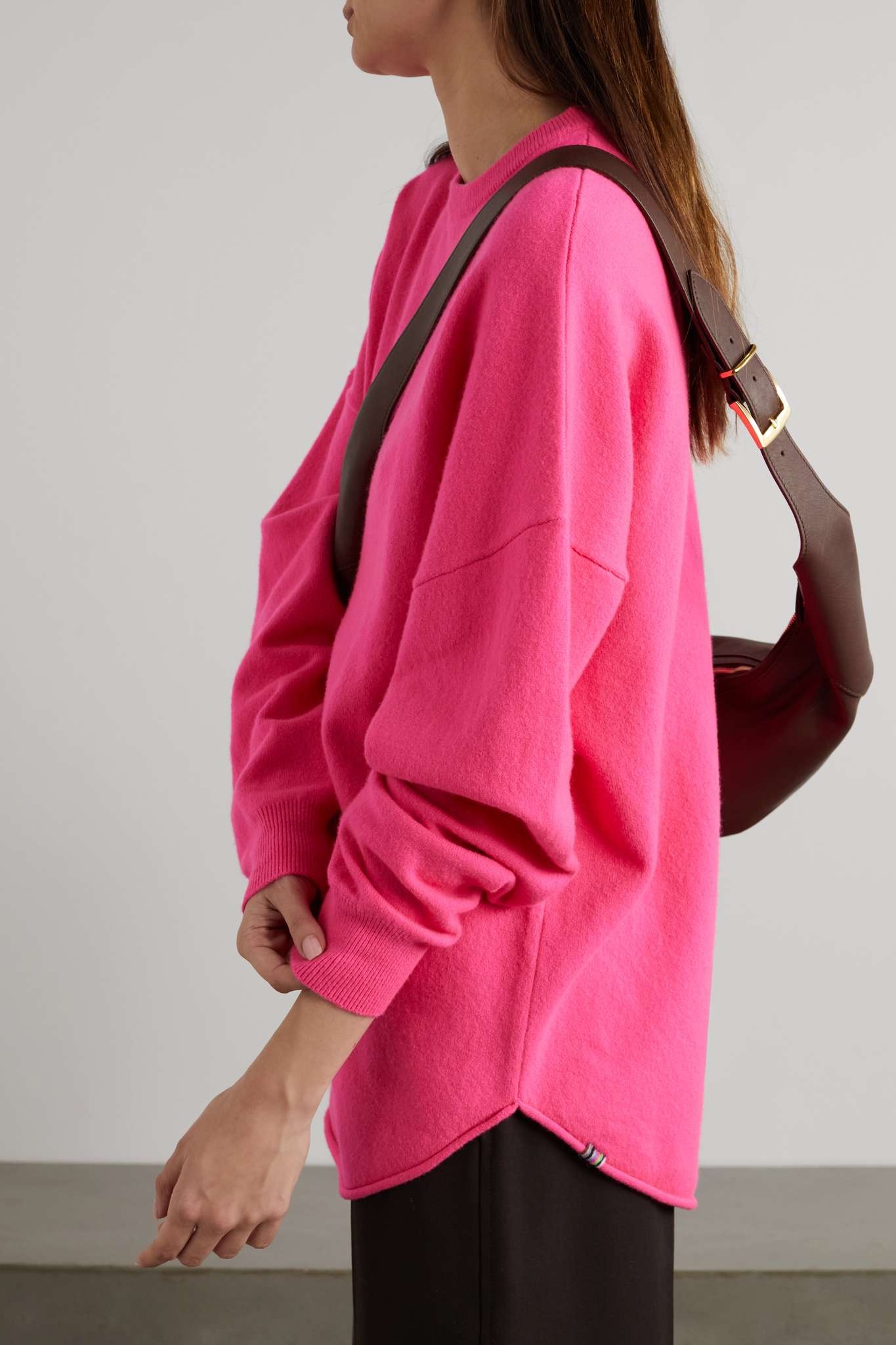 N°53 Crew Hop neon cashmere-blend sweater - 3