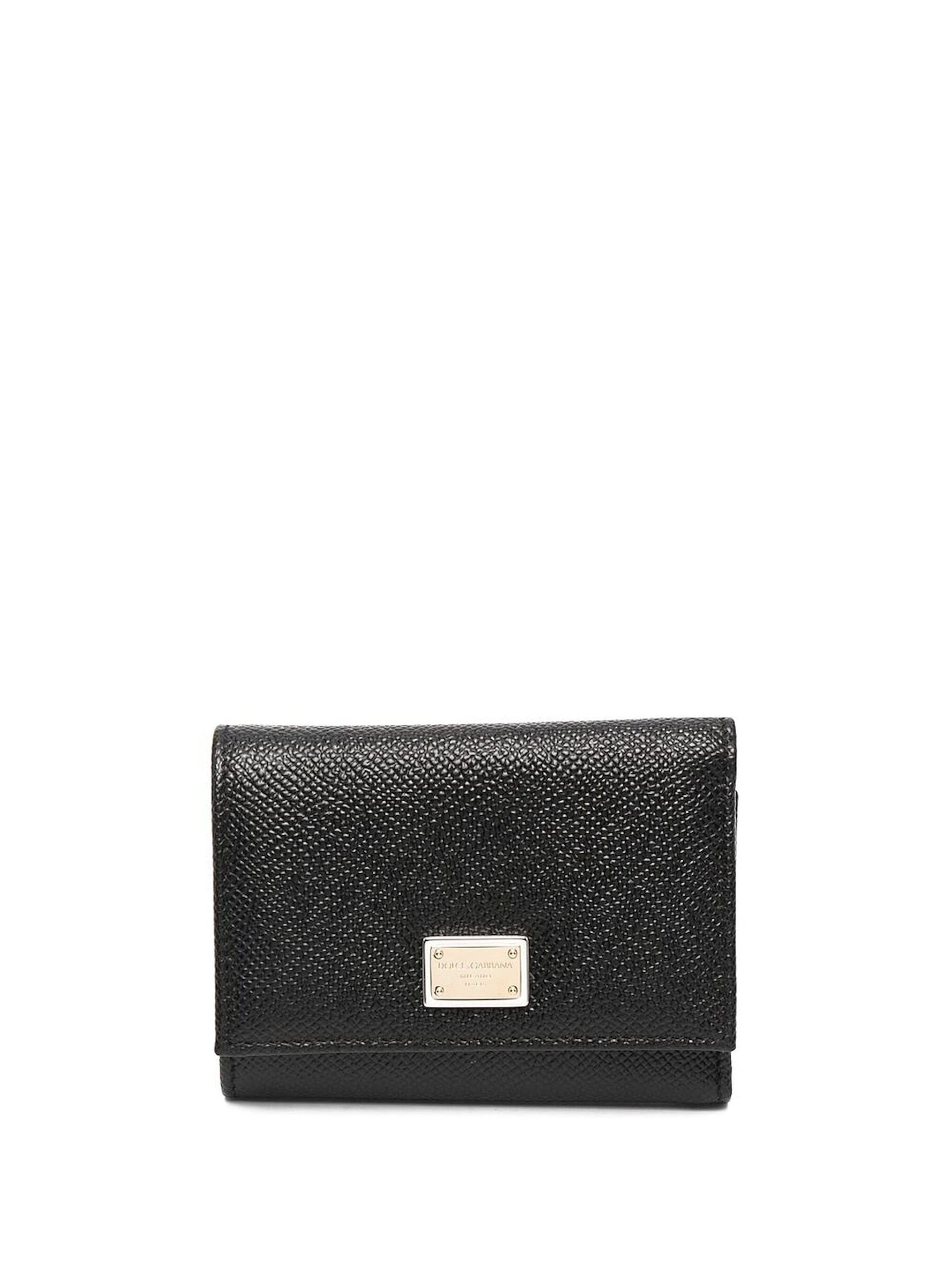 Black Dauphine Leather Wallet - 2