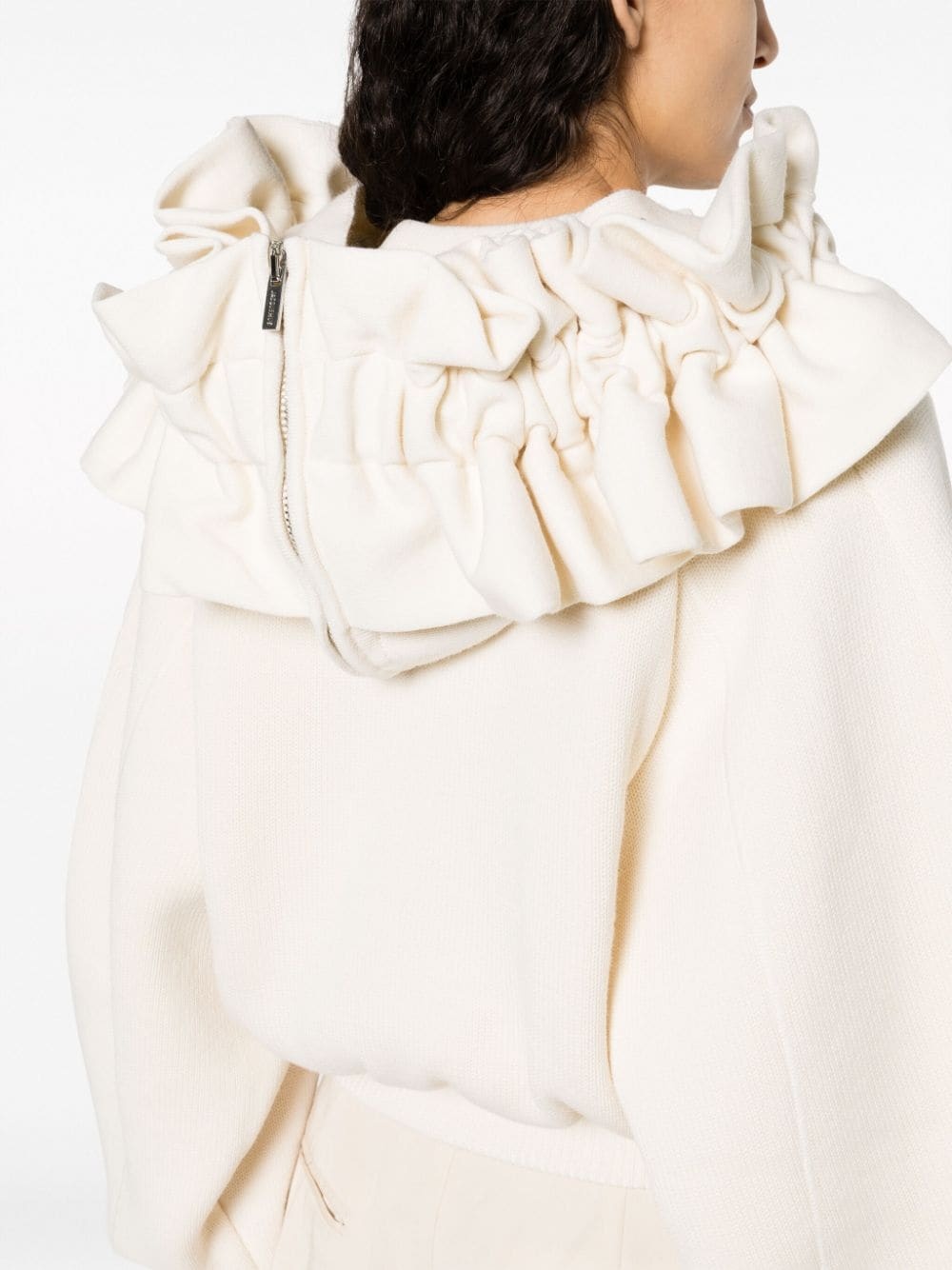 La Maille Crinoline ruffled hoodie - 5