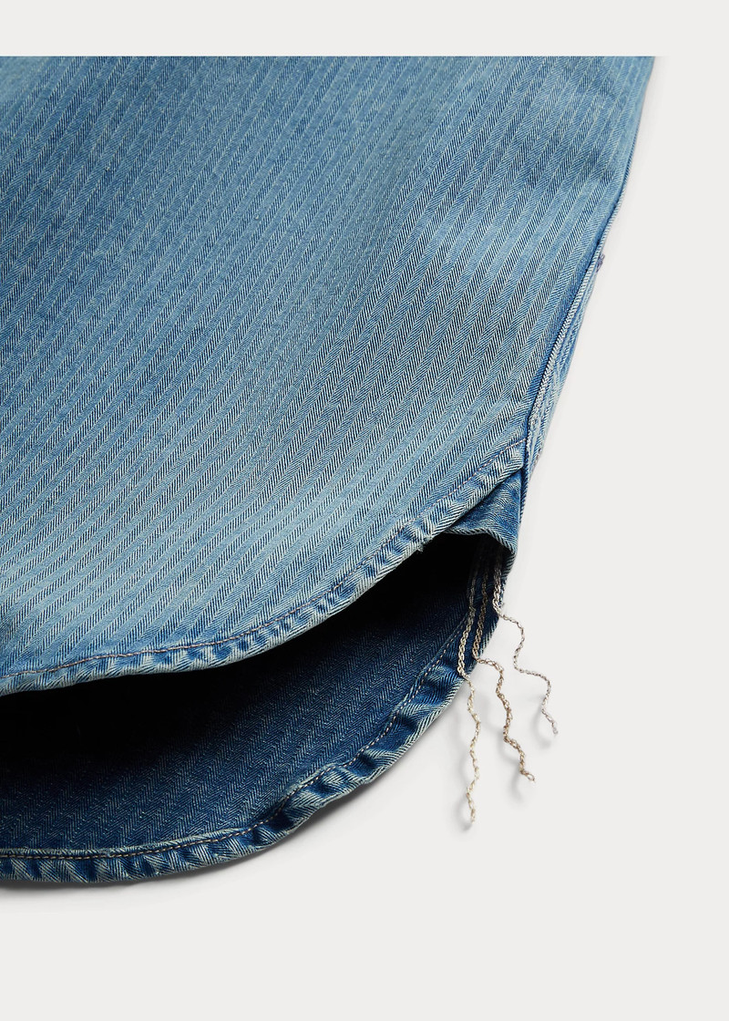 Indigo Herringbone Twill Workshirt 5