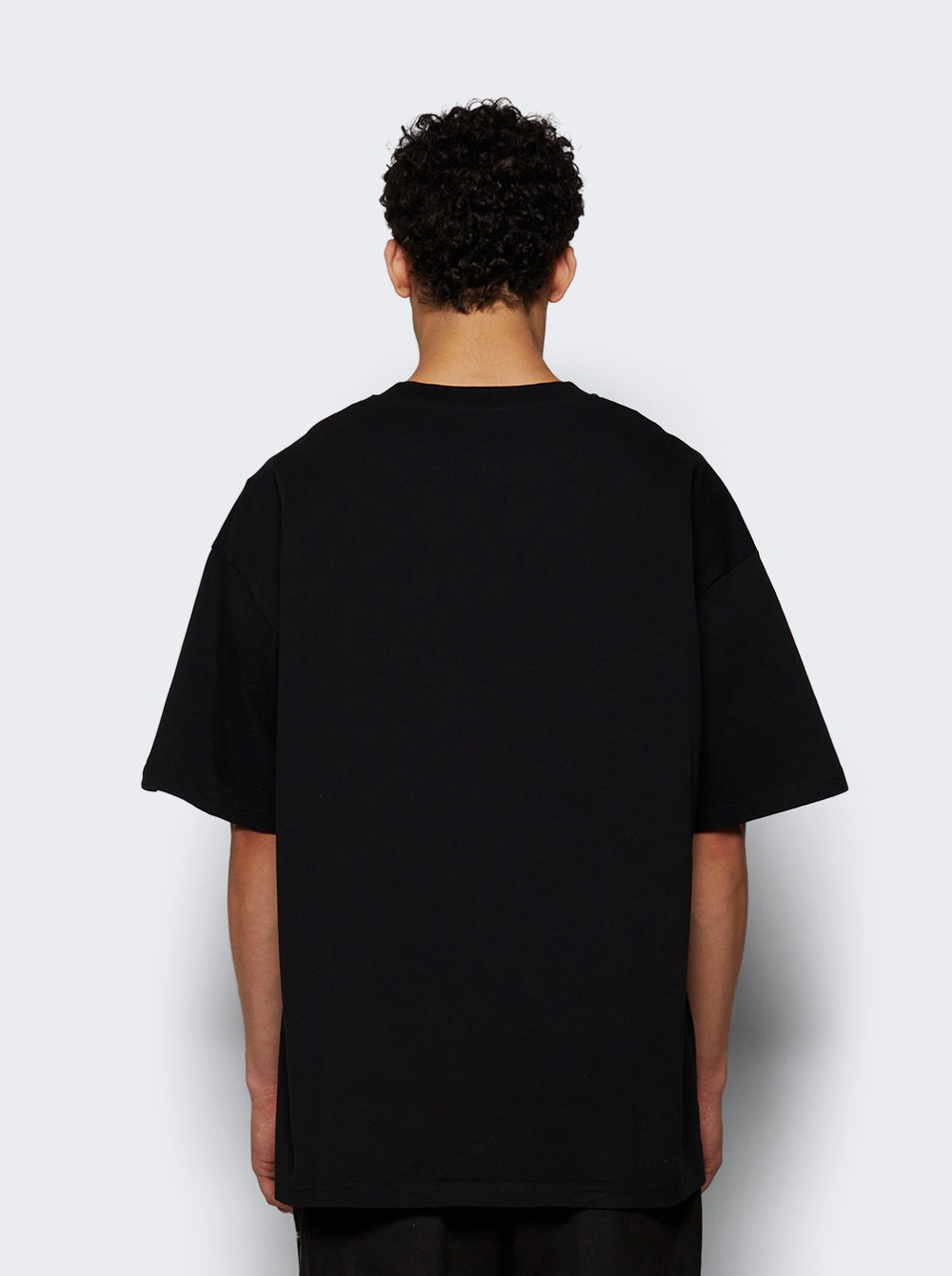 Short Sleeve Oversized Tee Black - 4