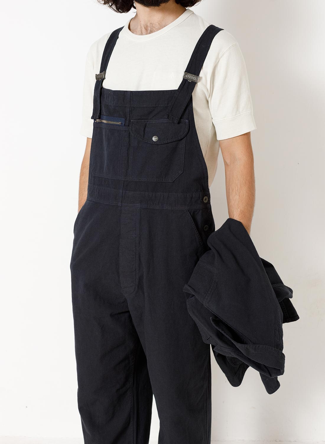 Original Lybro Dungaree Cotton Broken Twill in Navy - 3