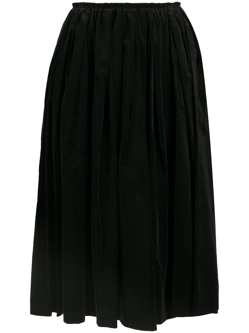 velvet midi skirt - 1