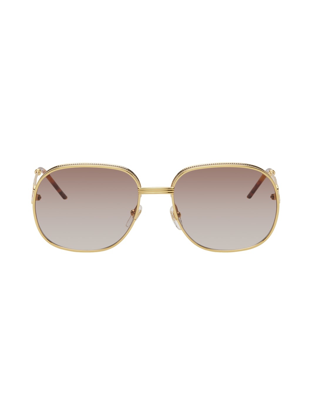 Gold Square Sunglasses - 1