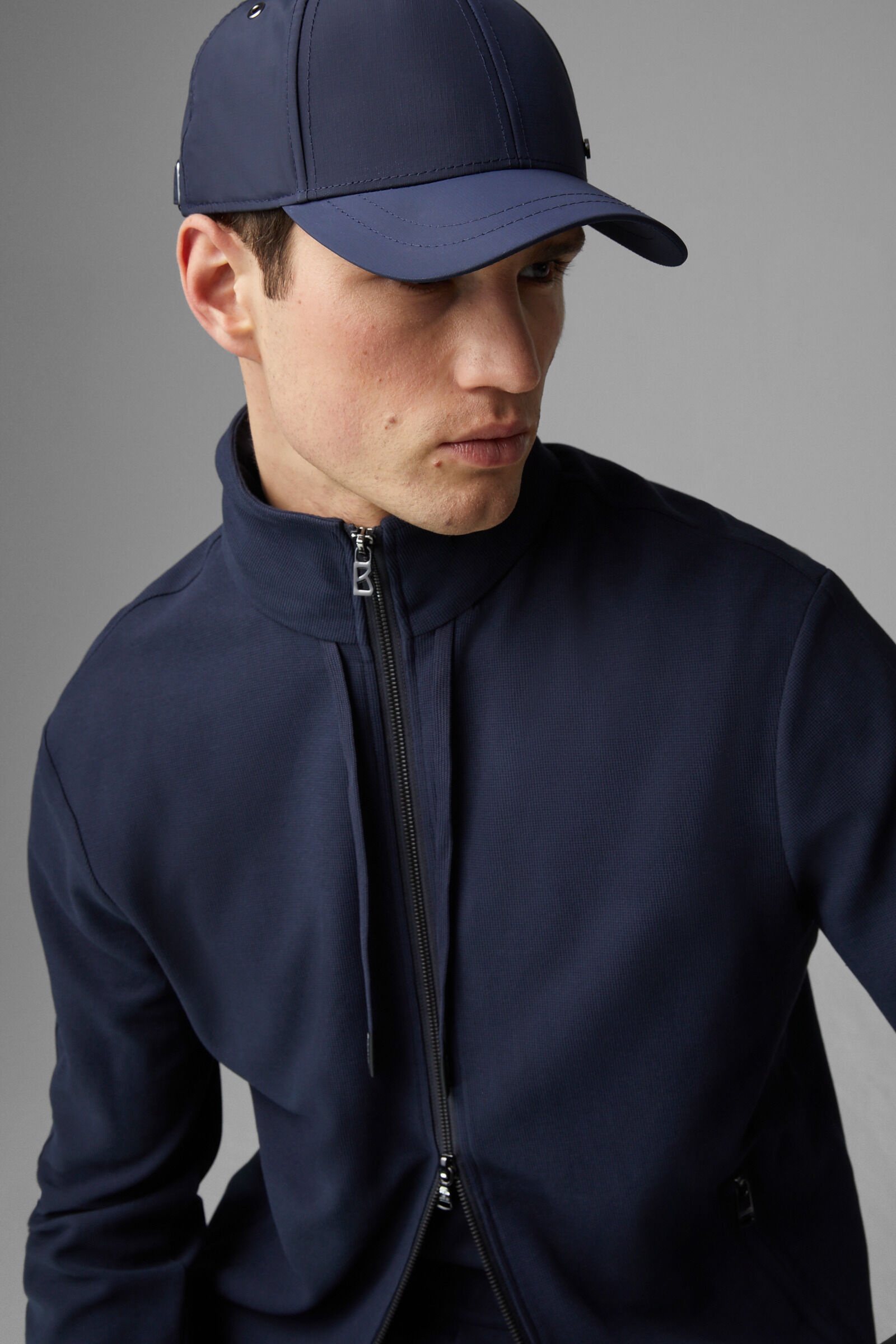 Joshi Sweatshirt jacket in Navy blue - 4