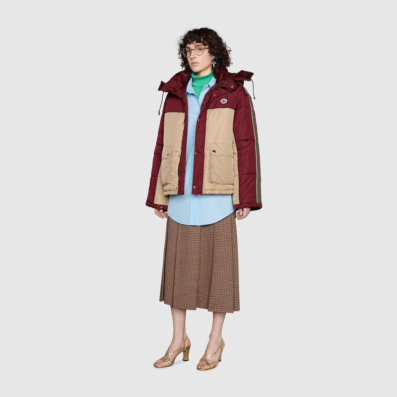 GUCCI GG parachute nylon padded jacket outlook