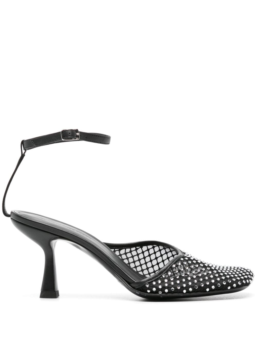 Minette Veil 80mm mesh pumps - 1