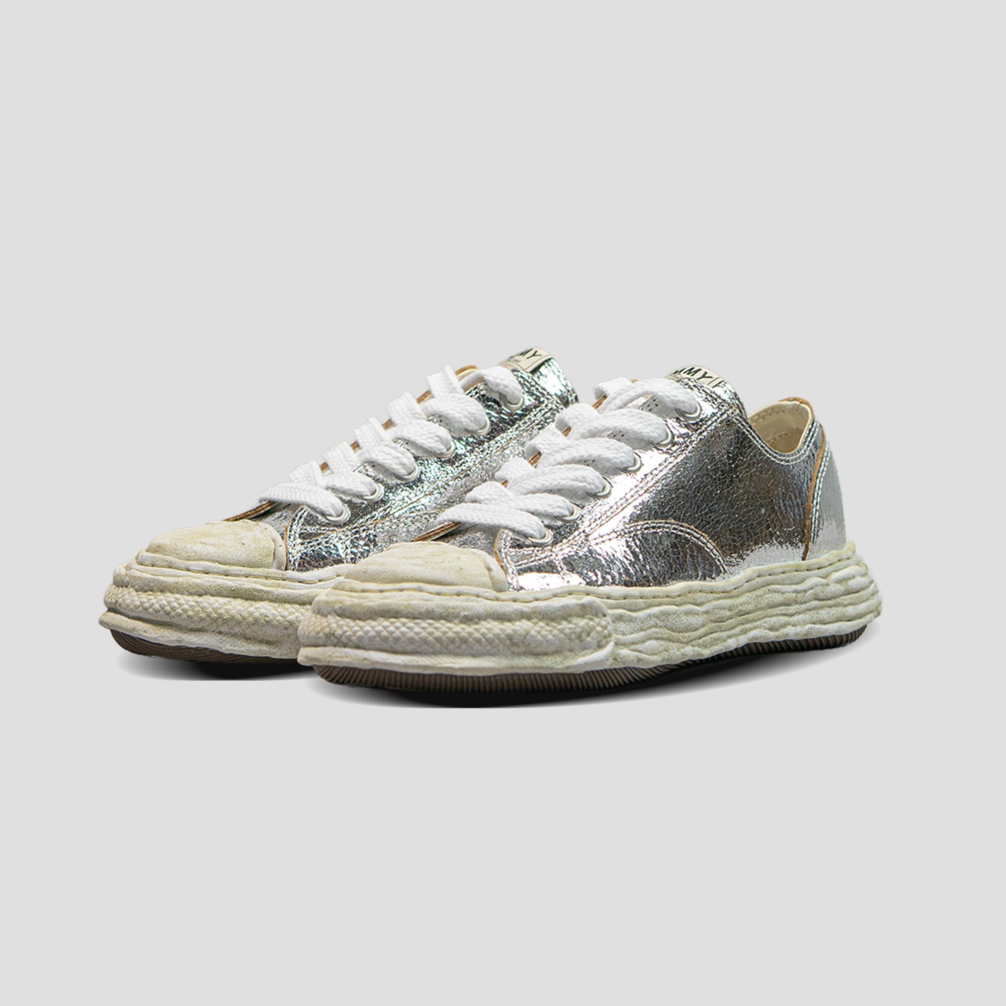 PETERSON 23 OG SOLE LOW-TOP CRACK LEATHER SNEAKERS - 2
