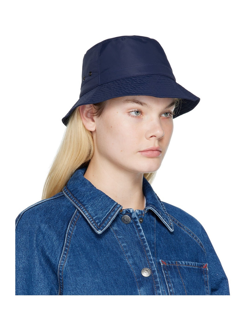 A.P.C. Navy Bob Mark Bucket Hat outlook
