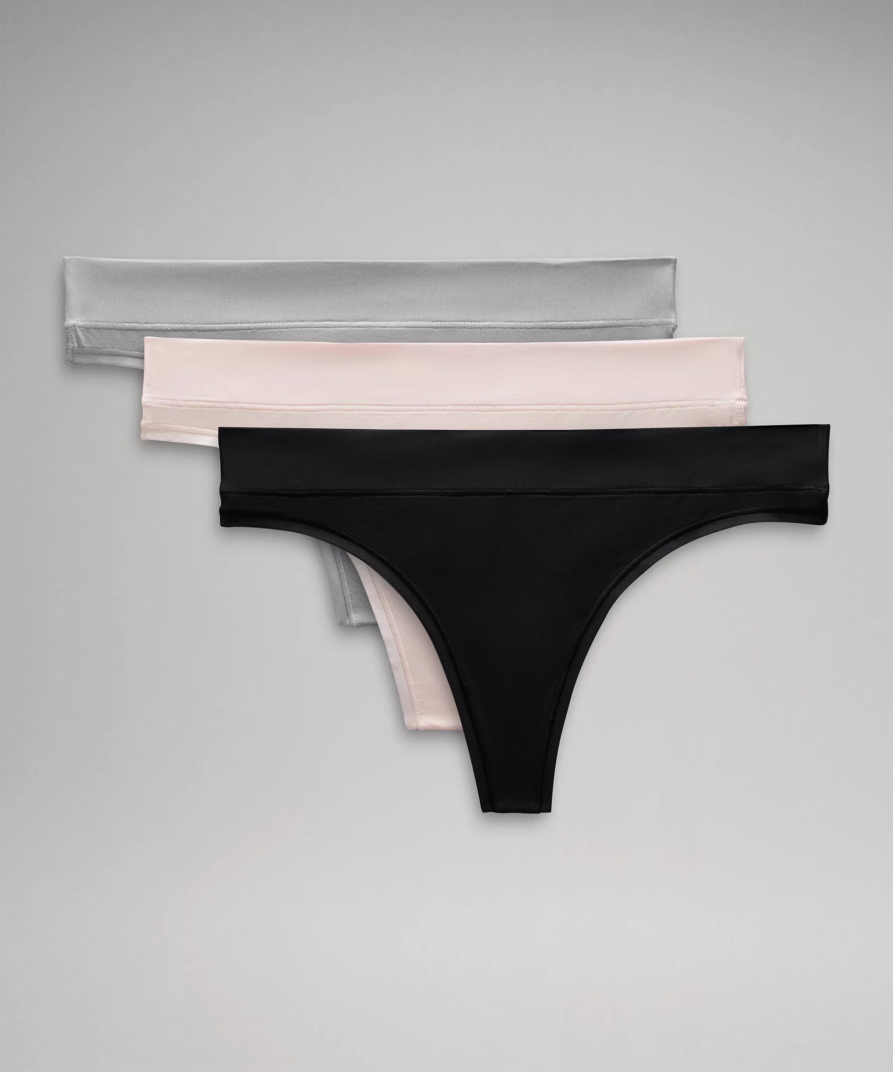 UnderEase Mid-Rise Thong Underwear *3 Pack - 1