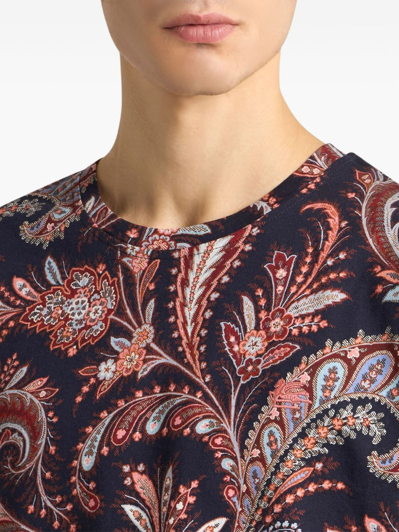 paisley long-sleeved T-shirt 4