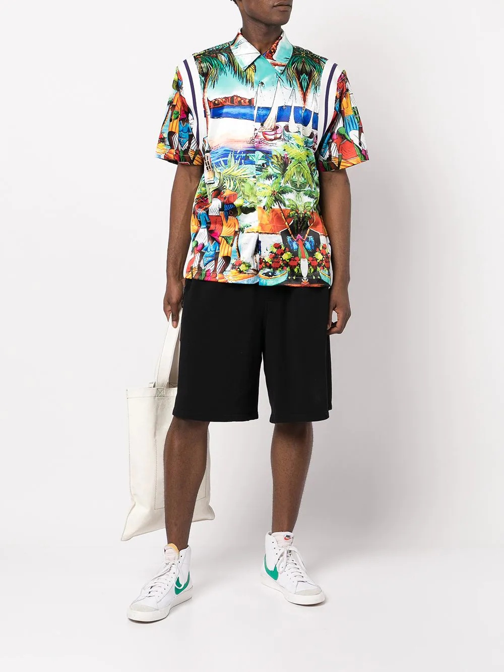 all-over graphic print shirt - 2
