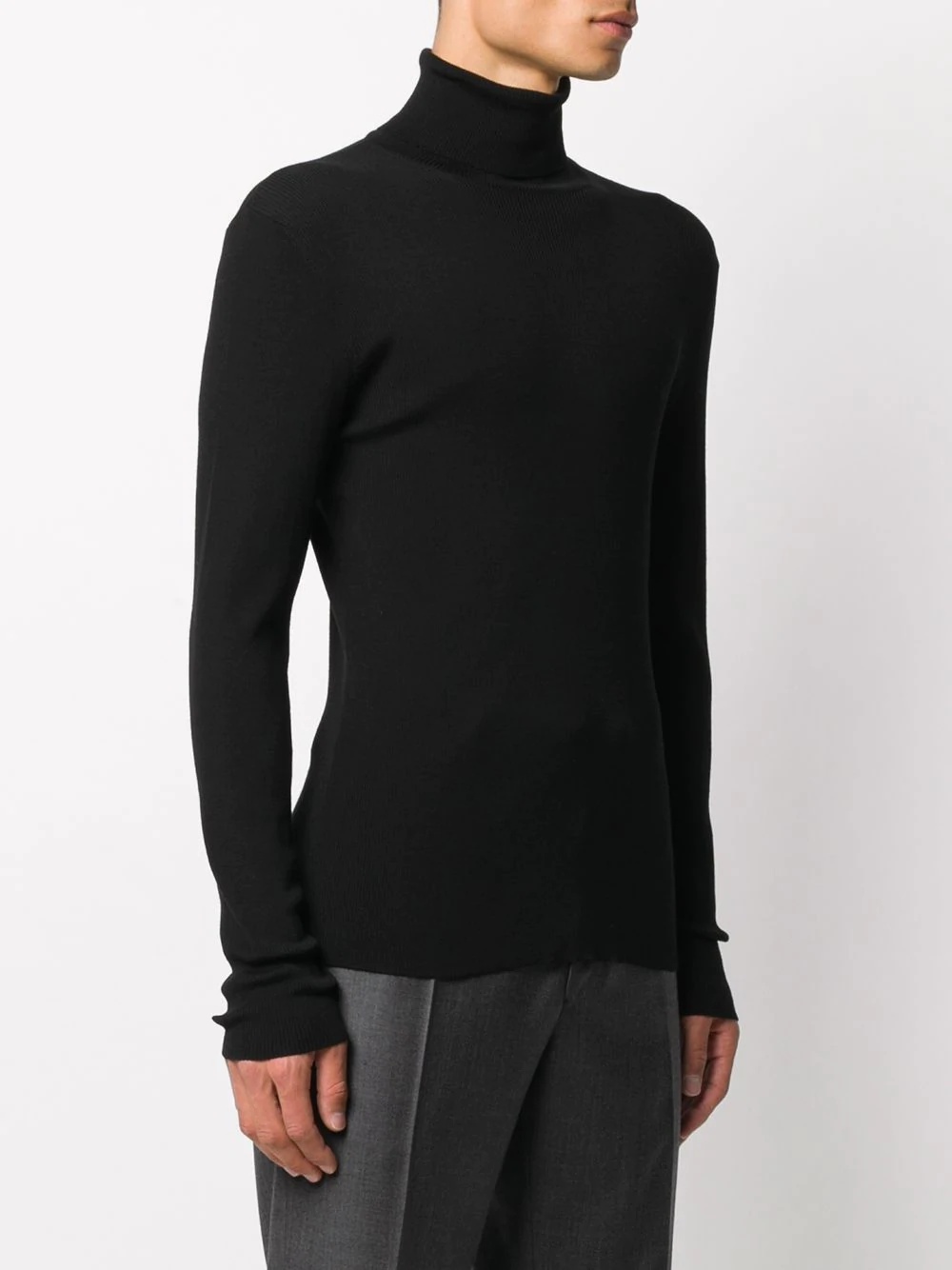 roll-neck knit jumper - 3