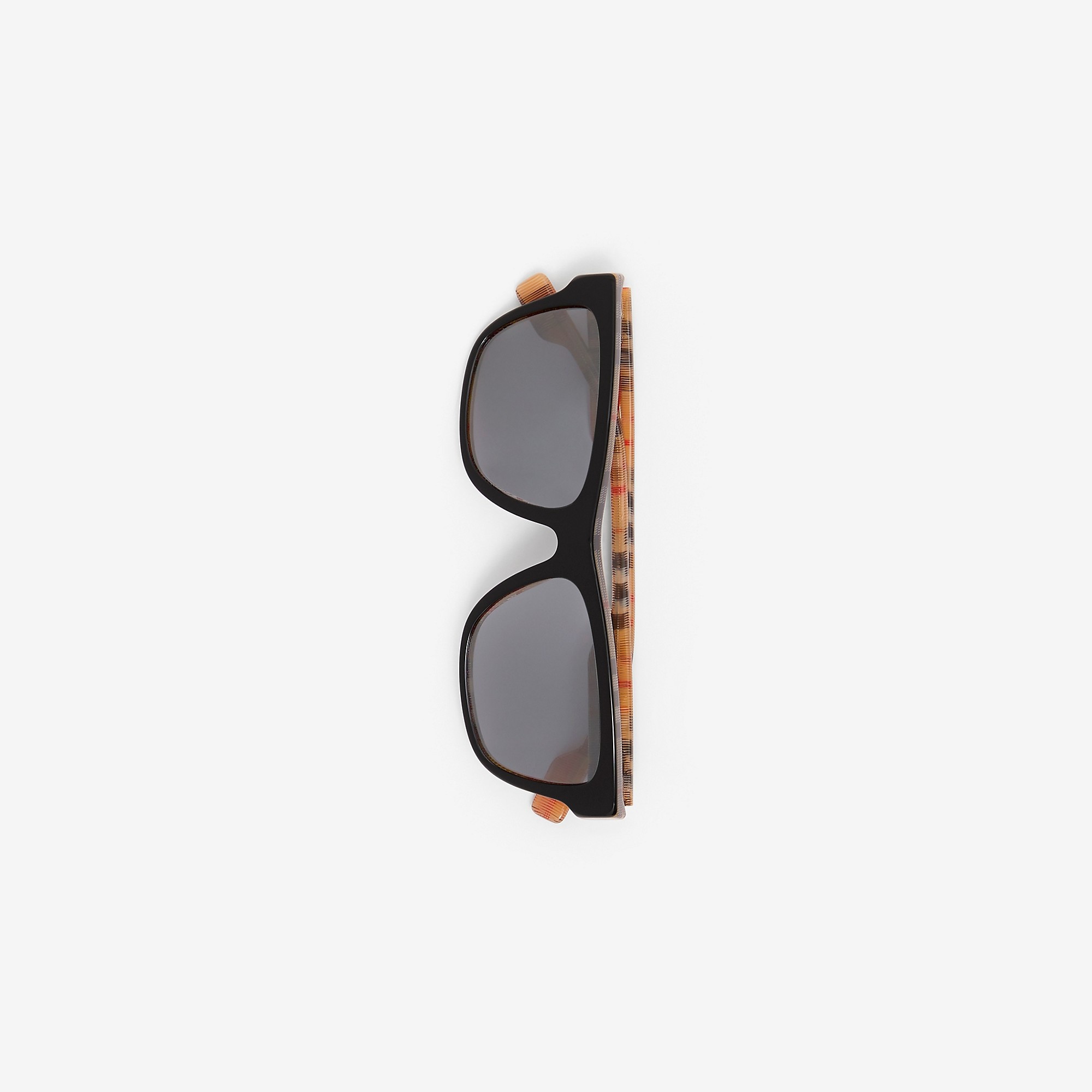 Vintage Check Detail Square Frame Sunglasses - 2