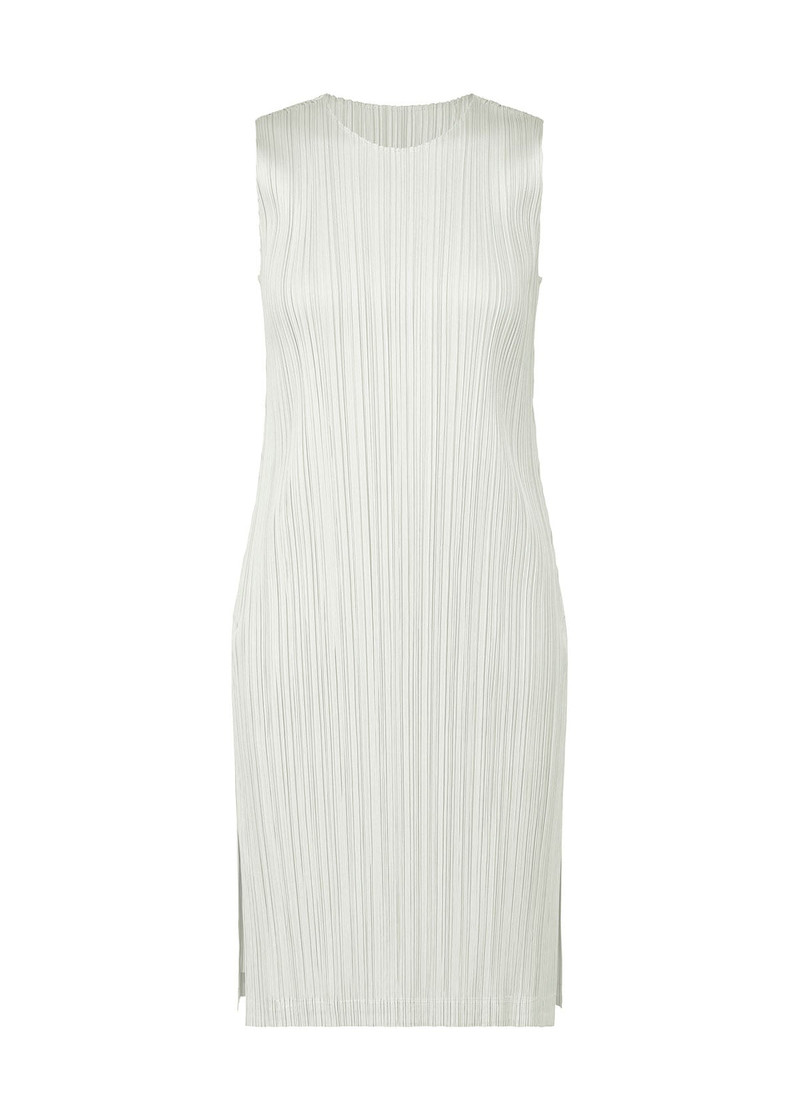 crepe-texture sleeveless 드레스 1