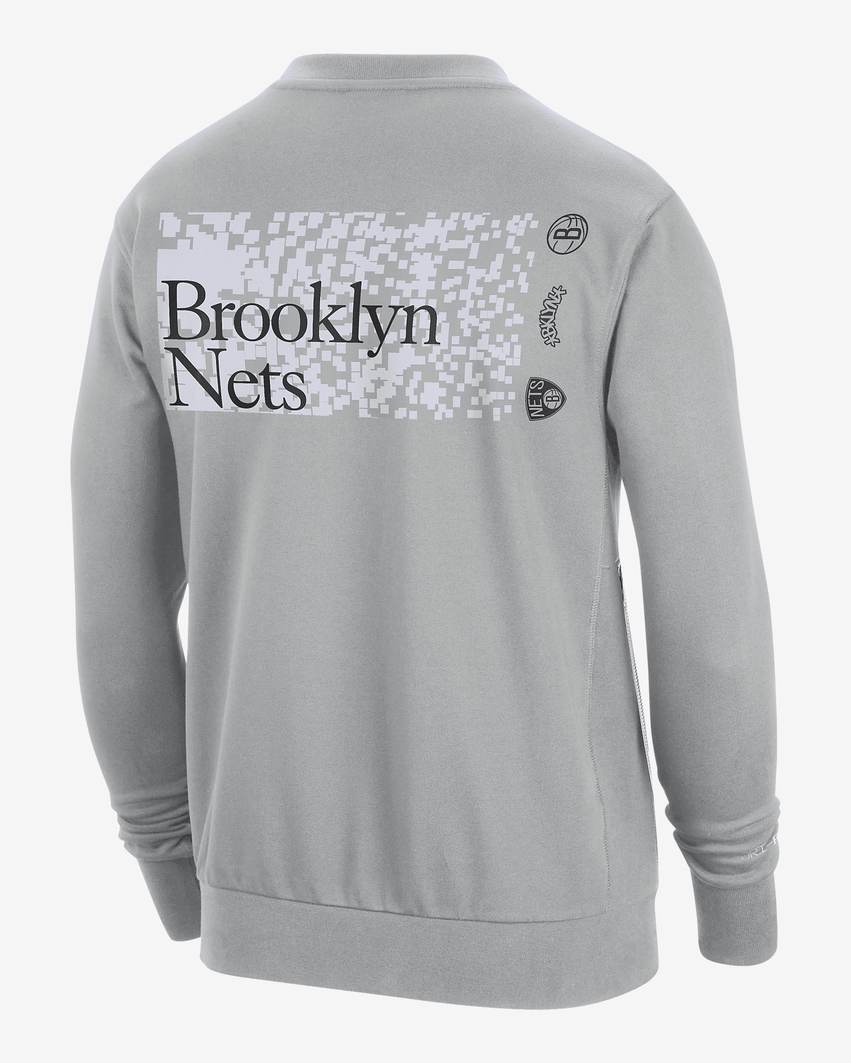 Brooklyn Nets Standard Issue Nike Men's Dri-FIT NBA Crew-Neck Sweatshirt - 2