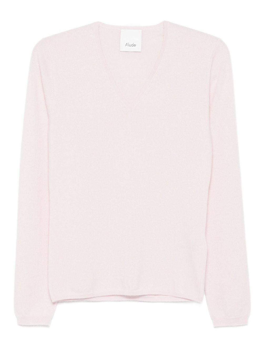 V-neck long-sleeves sweater - 1