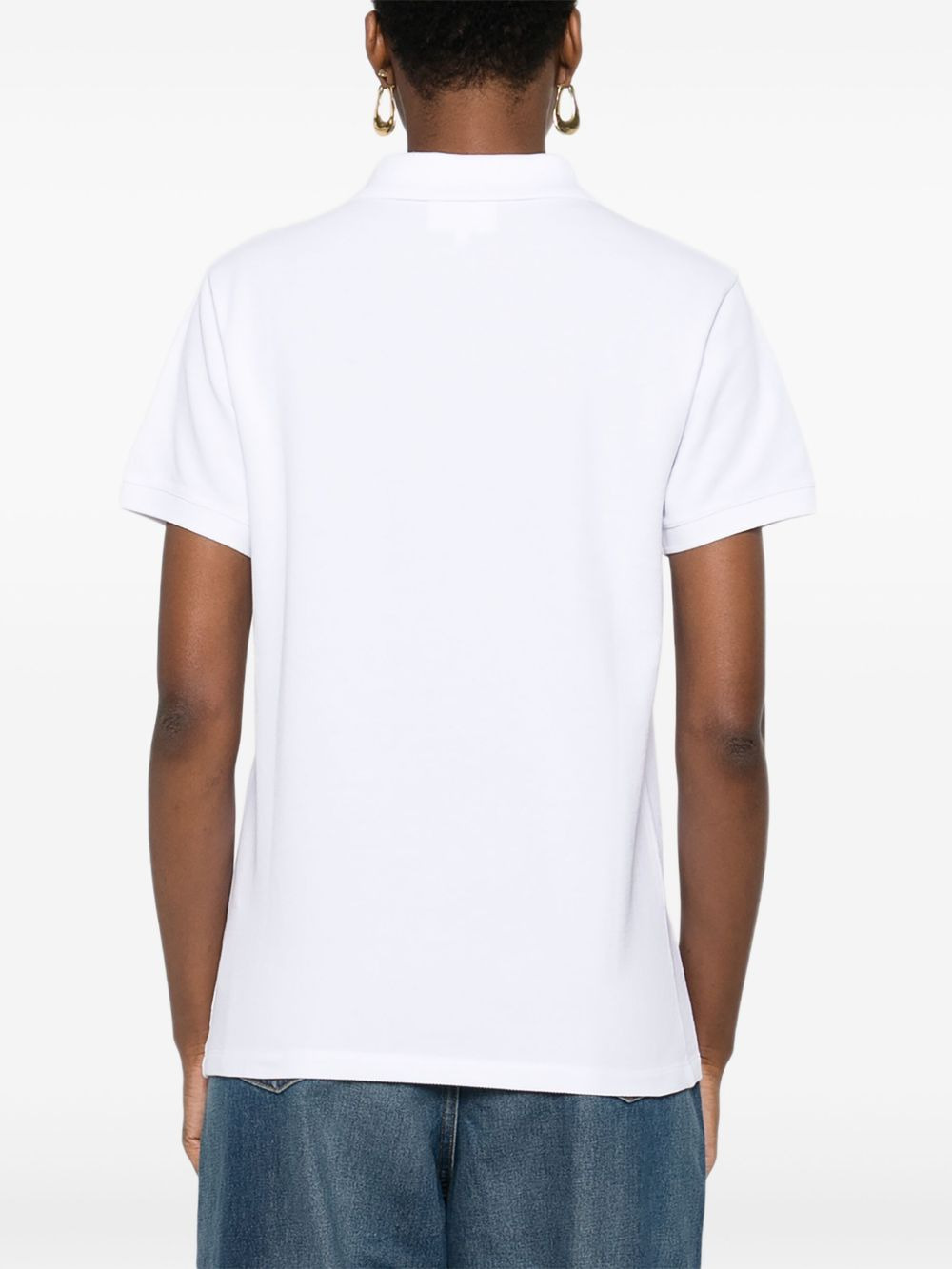 fox-embroidered polo shirt - 4