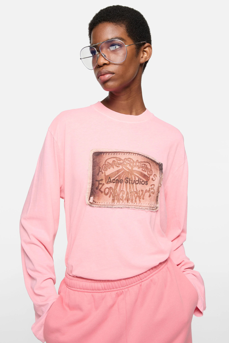 Layered logo t-shirt - Neon Pink 4