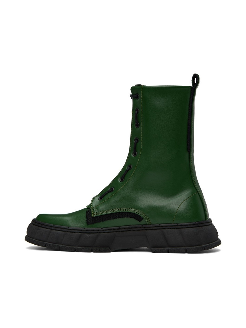 VIRÓN SSENSE Exclusive Green 1992-Z Boots outlook