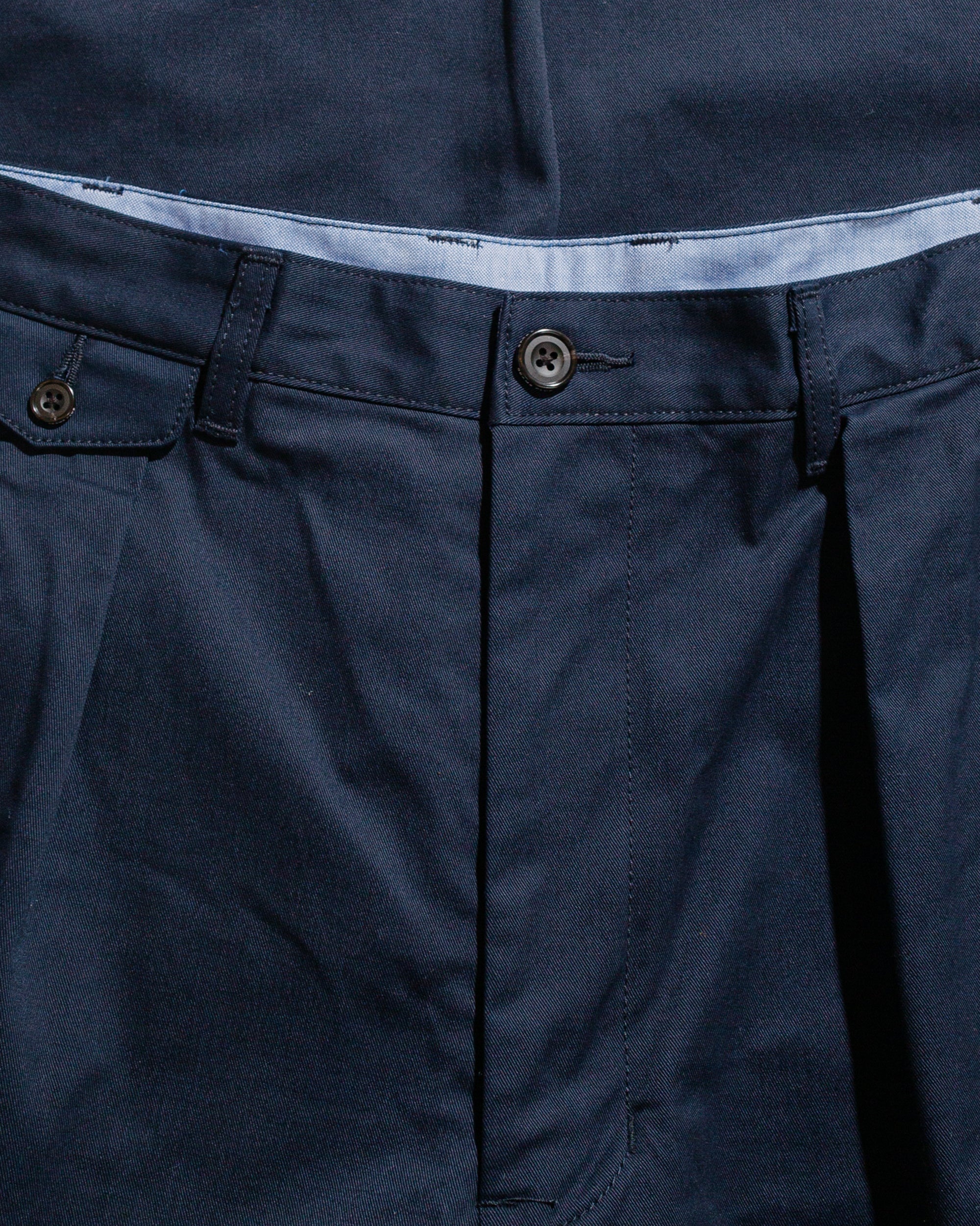 2Pleats Twill Dark Navy - 5