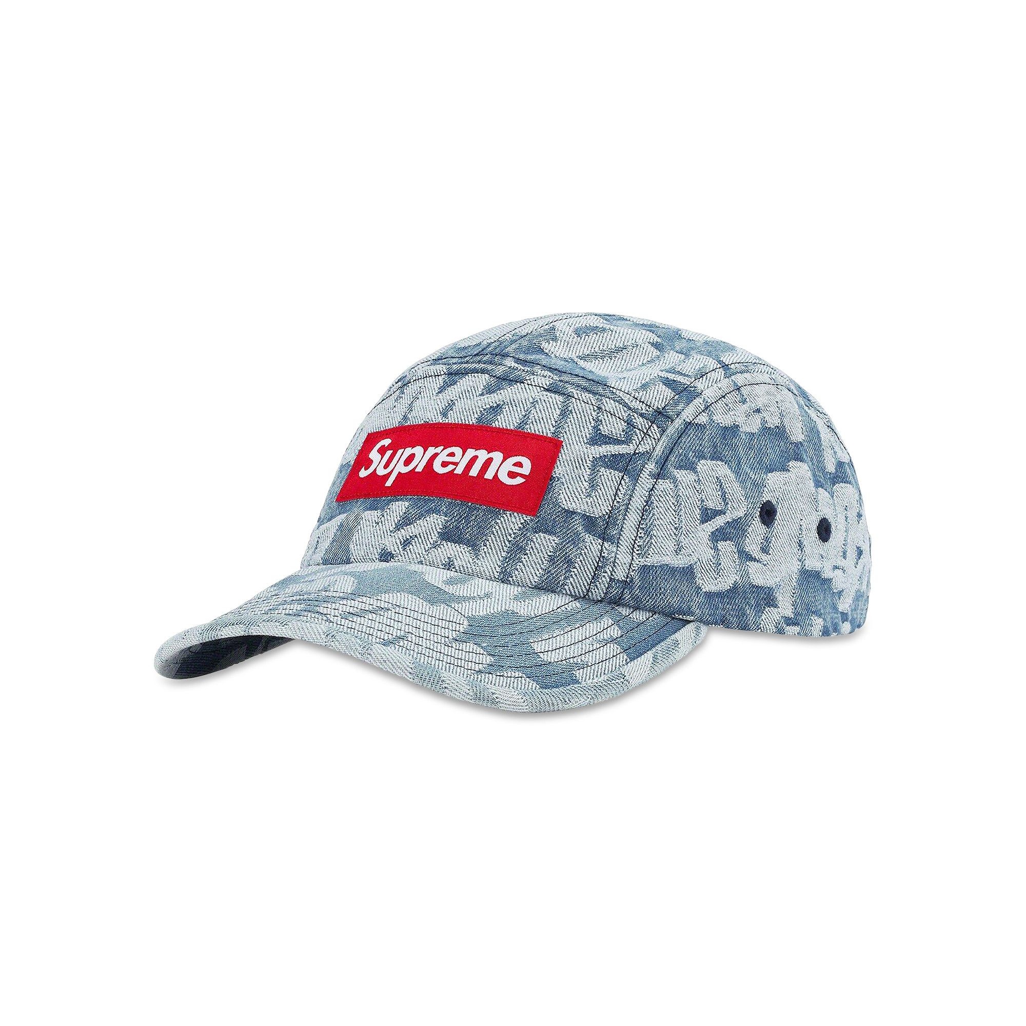 Supreme Supreme Fat Tip Jacquard Denim Camp Cap 'Blue