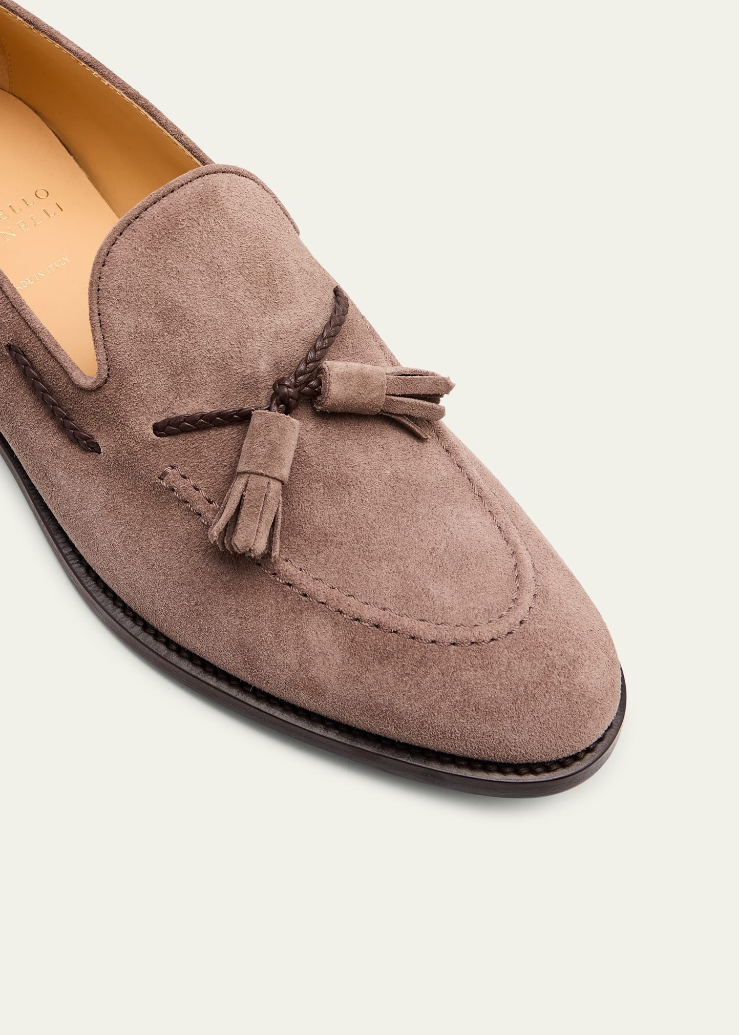 Men's Suede Tassel Loafers - 5