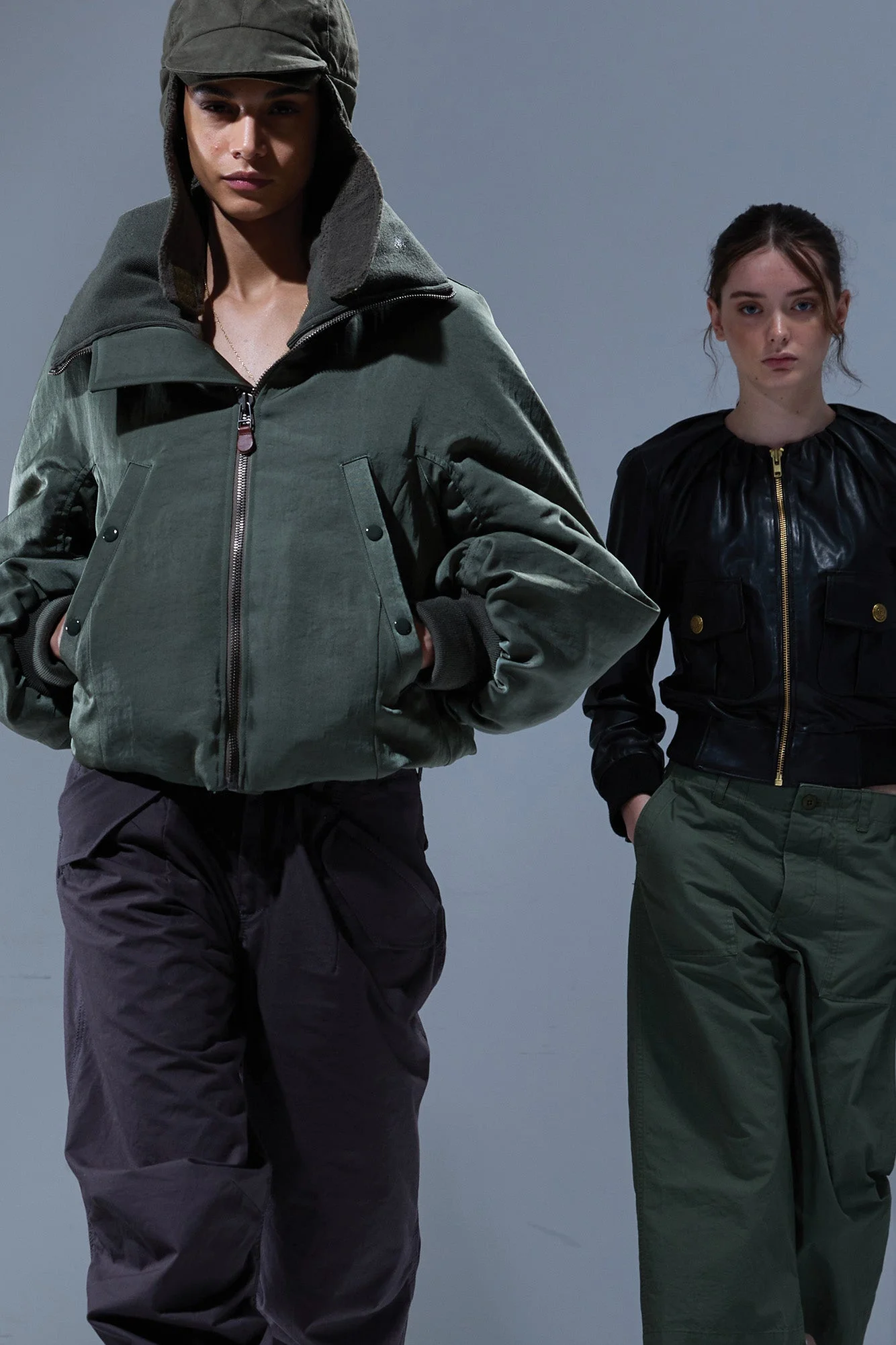 OVERSIZED PADDED FLIGHT JACKET - 1