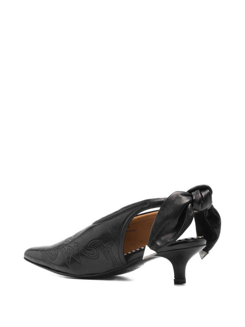 bow-detail embroidered pumps 3