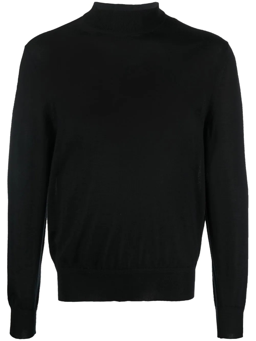 fine-knit mock neck jumper - 1