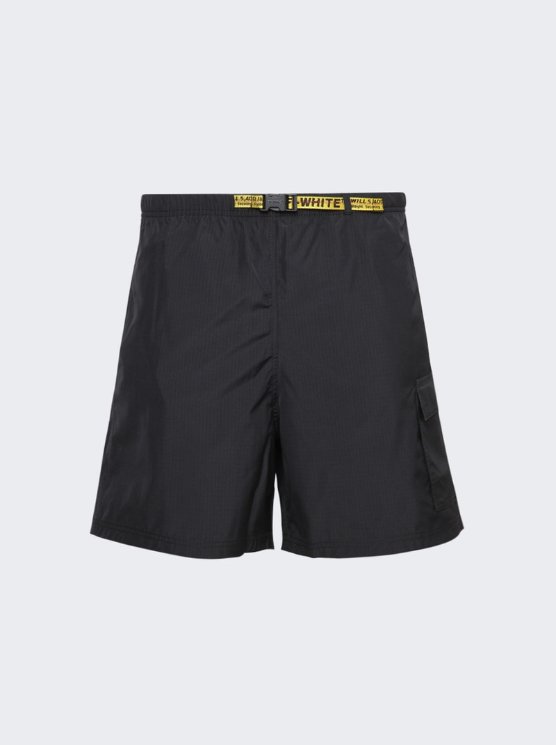 Industrial Packable Belt Cargo Swim Trunks Black - 1
