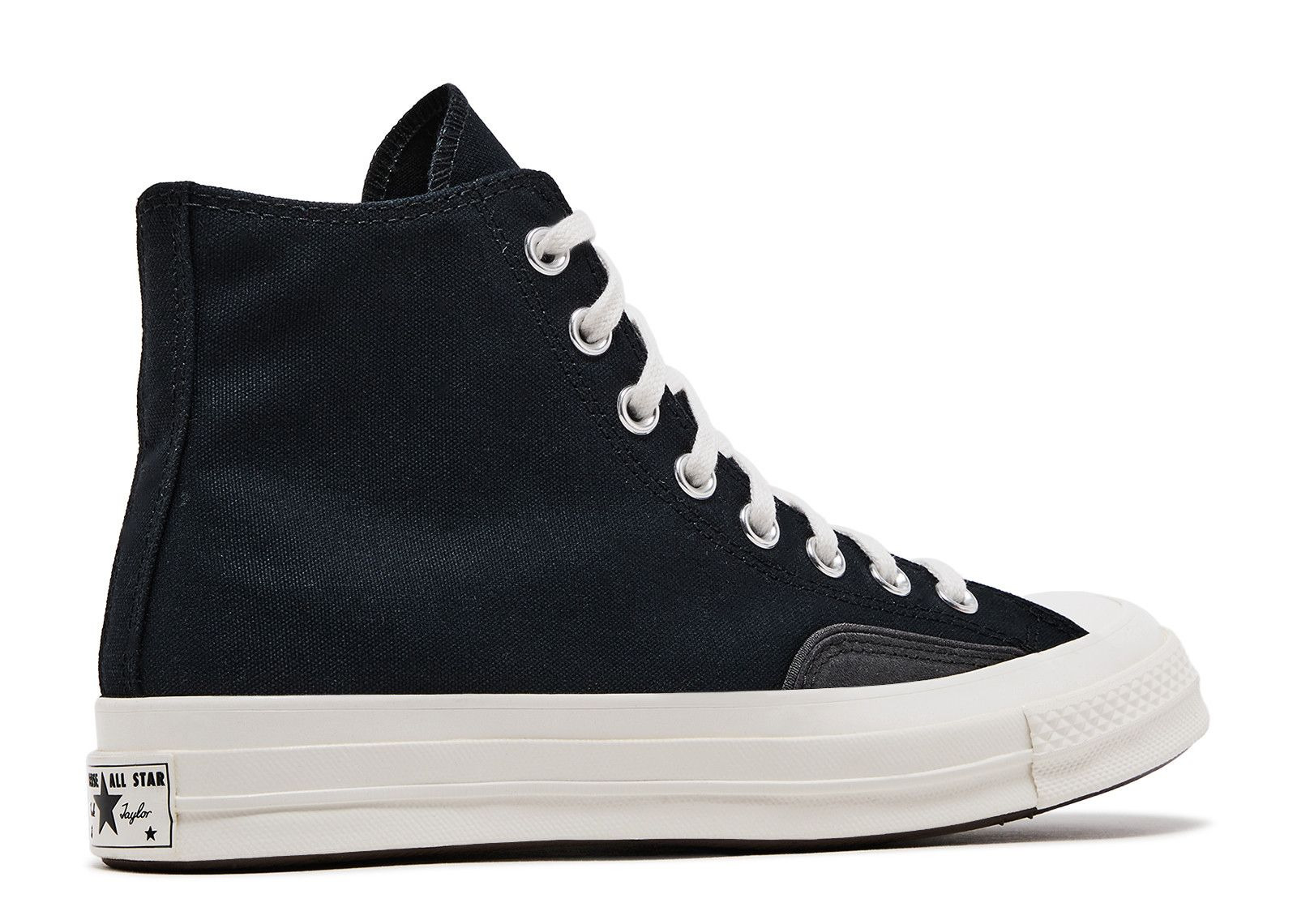 CHUCK 70 LUXE HIGH 'BLACK DARK MATTER FUZZY LACES' - 3