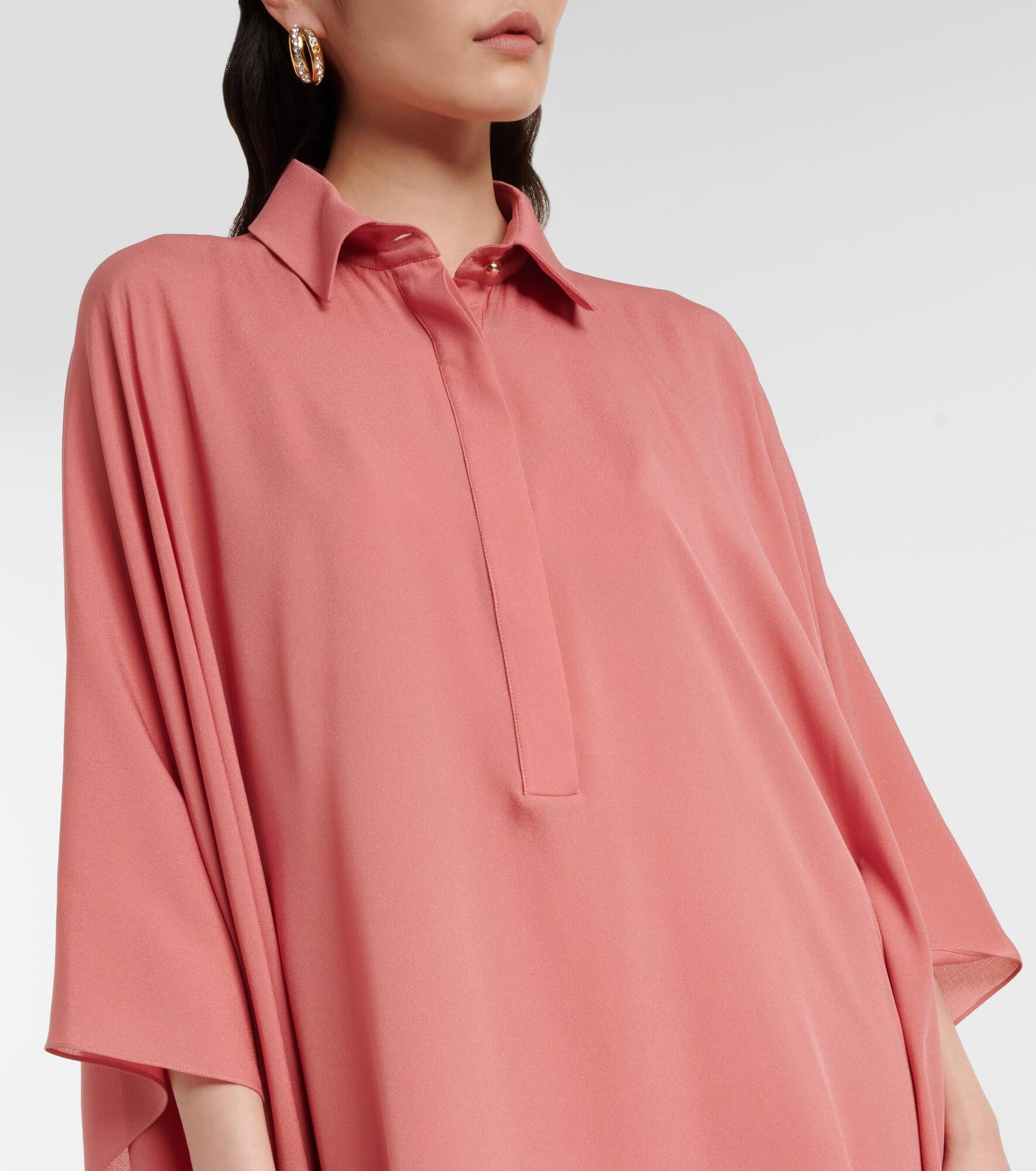 Floral silk kaftan - 4