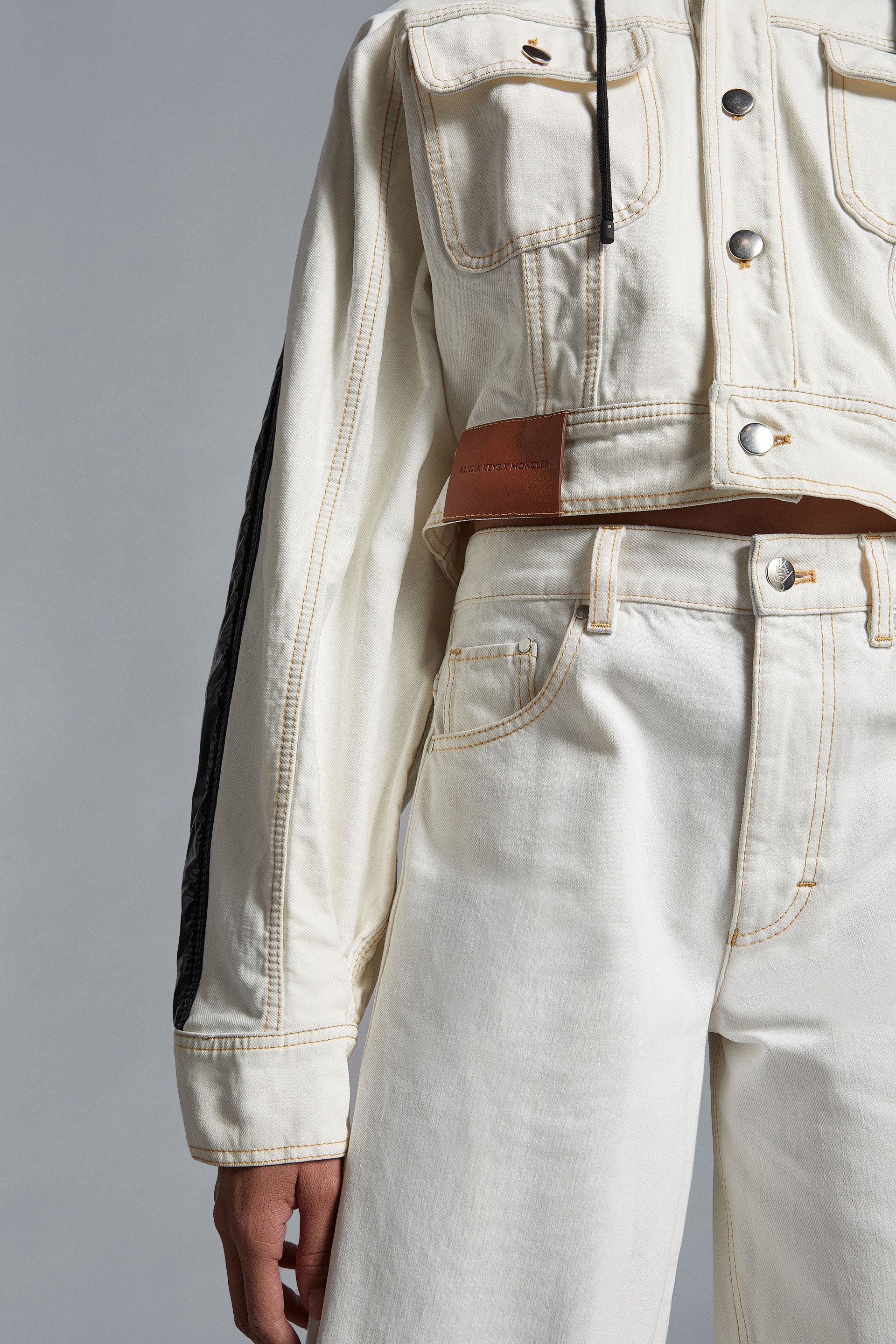 MONCLER×ALICIA KEYS FLUSHING Moncler Women's x Alicia Keys Flushing Denim Hybrid Jacket